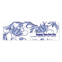 Blue salon spa hair stylist business cards