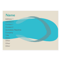 Blue Sandal - Chubby Business Card Templates