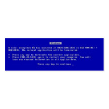 Blue Screen of Death Business Cards