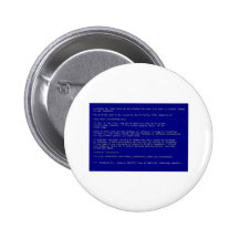 Blue Screen of Death Pinback Buttons
