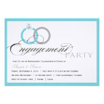 Blue Script Engagement Party Invitation
