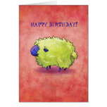 Blue Sheep Greeting Card(customisable)