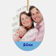 Blue Shimmer Personalised Ornament