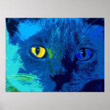 BLUE SIAMESE PRINT