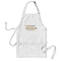 Blue Skew Woodturning Poem Apron