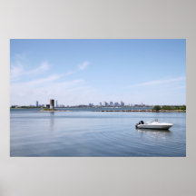 Blue Skies and Boston Poster
