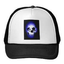 Blue Skull Skeleton Hat