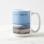 Blue Sky and Beach Mug w/Scripture Verse