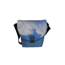 Blue Sky Clouds Courier Bags