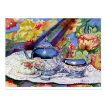 Blue Sky Tea Postcard