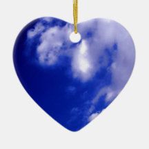 Blue Sky & White Clouds Christmas Ornament