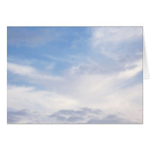 Blue Sky with Clouds Card