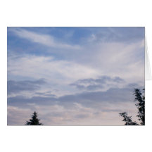 Blue Sky with Clouds Card