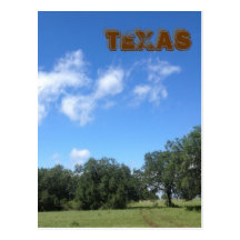 Blue Skys of Texas Postcard