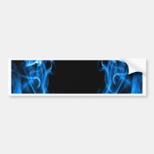 Blue Smoke Bumper Sticker