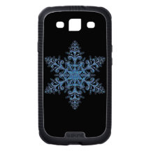 Blue Snowflake Galaxy S 3 iPhone Case Samsung Galaxy S3 Covers