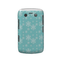 Blue Snowflakes BlackBerry Bold Case Mate Covers
