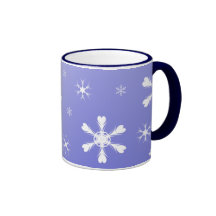 Blue Snowflakes Mug