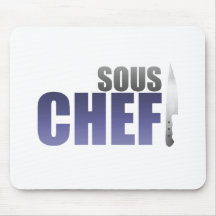 Blue Sous Chef Mouse Pads