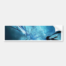 Blue Space Bumper Sticker