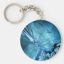 Blue Space Key Chains