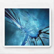 Blue Space Mouse Pad