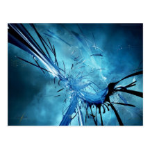 Blue Space Postcard