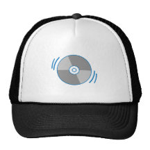 Blue Spinning CD Trucker Hats