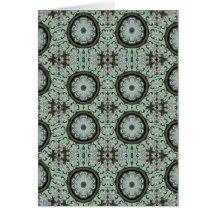 blue stained glass repeats card