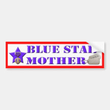 Blue Star Mother - Wounded Warrior Bumper Sticker