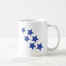 blue star rain icon coffee mugs