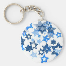 Blue Stars Key Chain