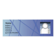 Blue Sticks - Skinny Business Card Templates