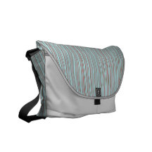 Blue Stripe Rickshaw Messenger Bag