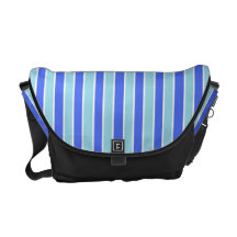 Blue Stripe Rickshaw Messenger Bag
