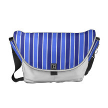 Blue Stripe Rickshaw Messenger Bag