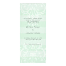 Blue Stripe Wedding Invitation