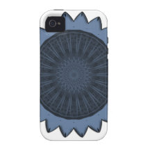 "Blue Sunflower" Vector Art Case-Mate iPhone 4 Cover