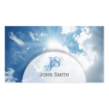 Blue Sunny Sky Business Card