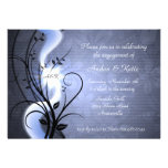 Blue Swirls Invitation