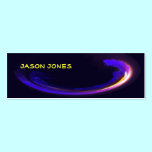 Blue Swoosh Profile Card business cards