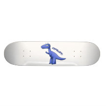 Blue T-Rex Skate Board Deck