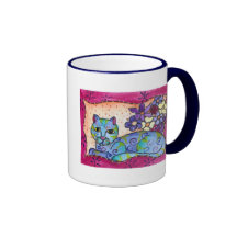 Blue Tabby Cat Mugs
