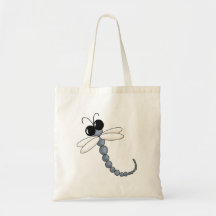 Blue Tailed Dragonfly Tote Bag