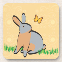 BLUE TANS IN THE GRASS BEVERAGE COASTERS