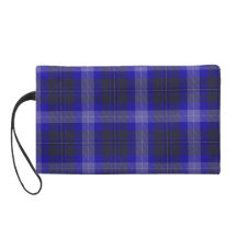 Blue Tartan Bag Wristlet Clutch