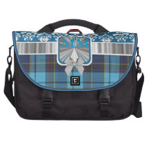 Blue tartan personalised monogram