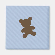 Blue Teddy Bear Magnet