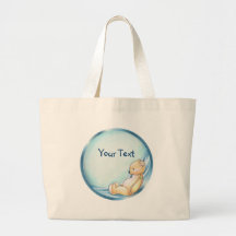 Blue Teddybear Bag