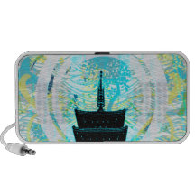 blue temple speaker system